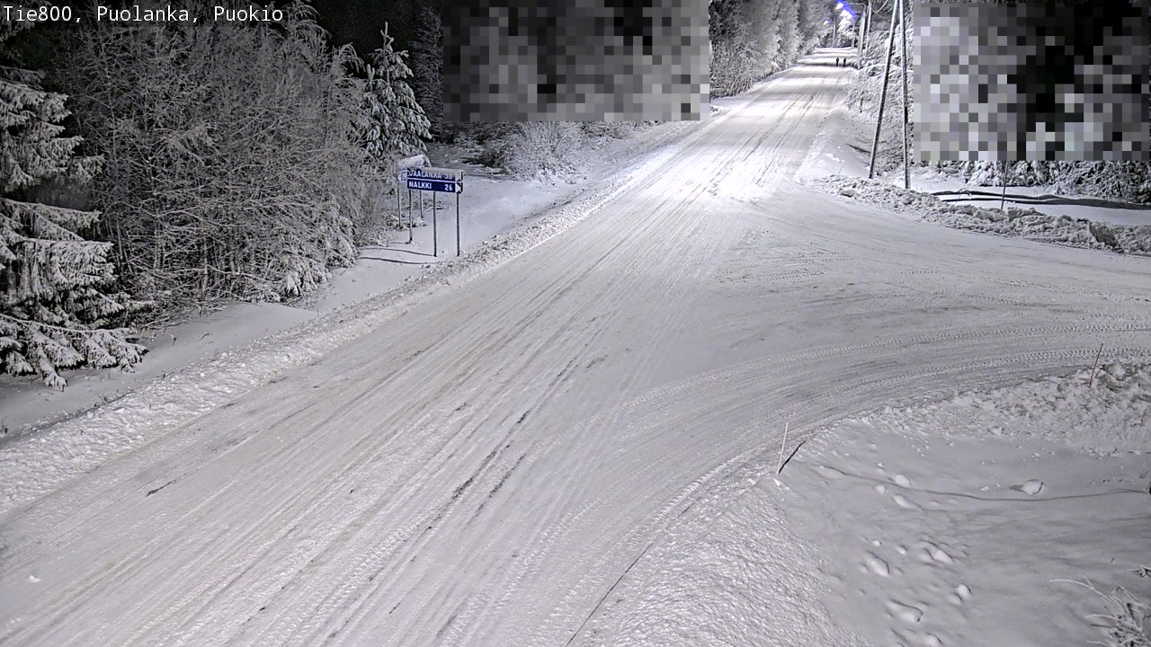 Weather Camera Image Road 800 Puolanka, Puokio, Puolanka, Kainuu