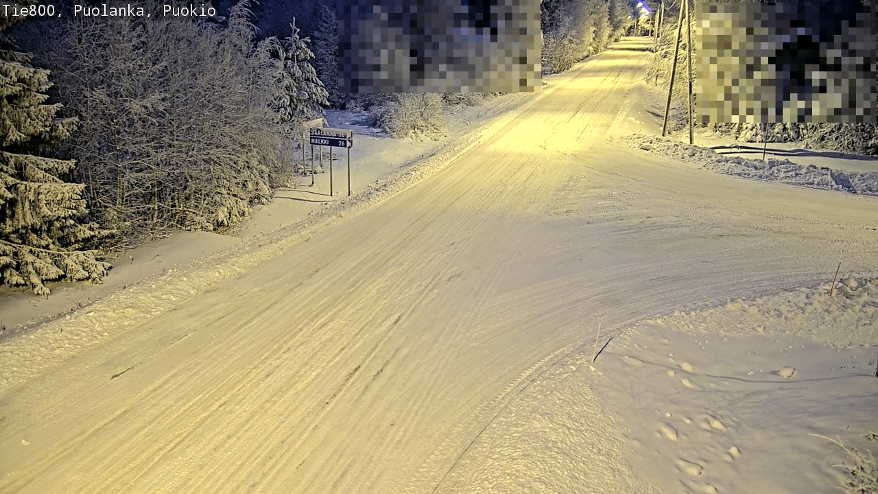 Weather Camera Image Road 800 Puolanka, Puokio, Puolanka, Kainuu