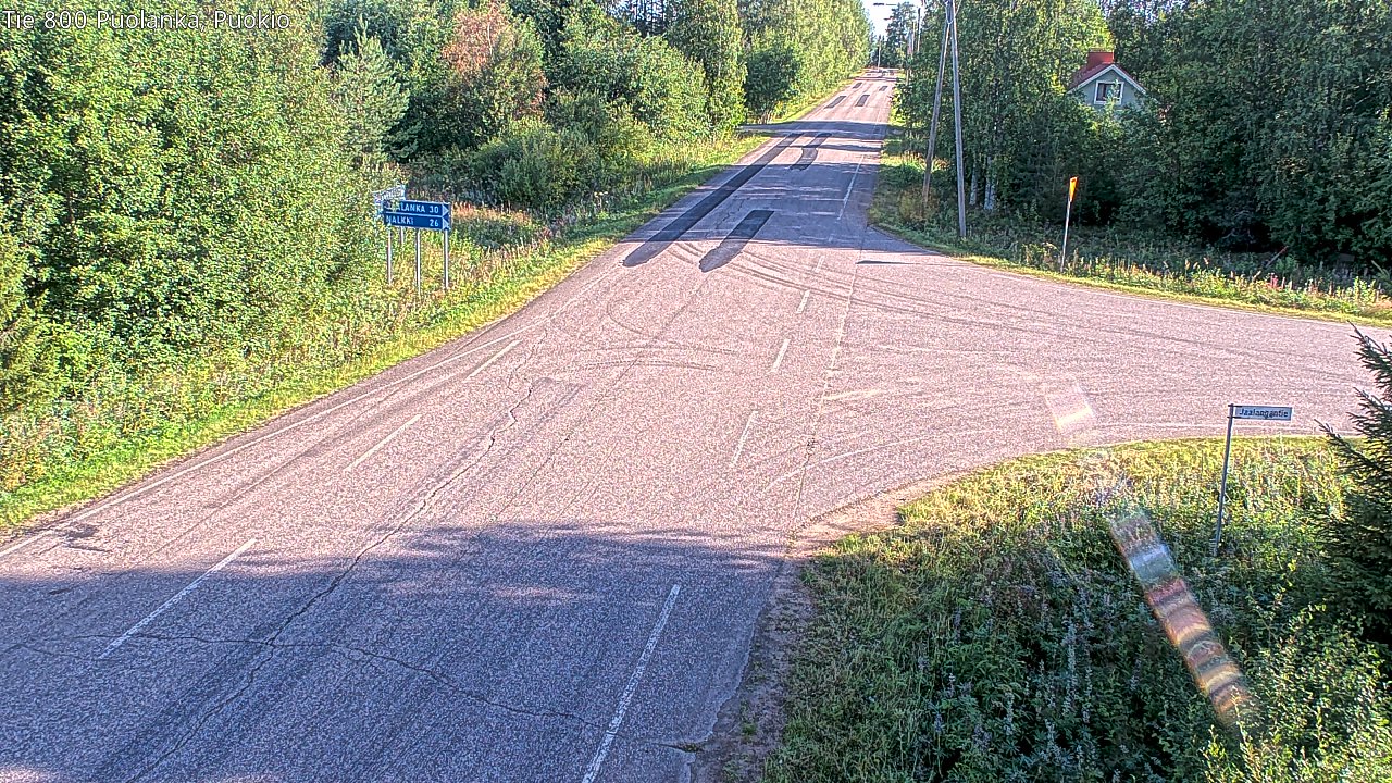 Weather Camera Image Road 800 Puolanka, Puokio, Puolanka, Kainuu