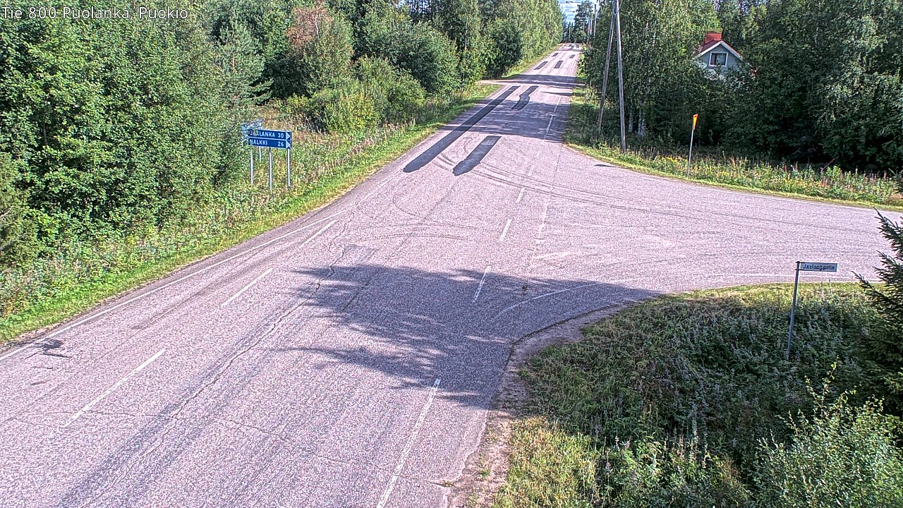 Weather Camera Image Road 800 Puolanka, Puokio, Puolanka, Kainuu