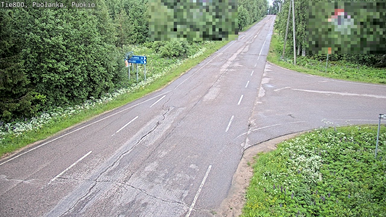 Weather Camera Image Väg 800 Puolanka, Puolanka_Puokio, Puolanka, Kainuu