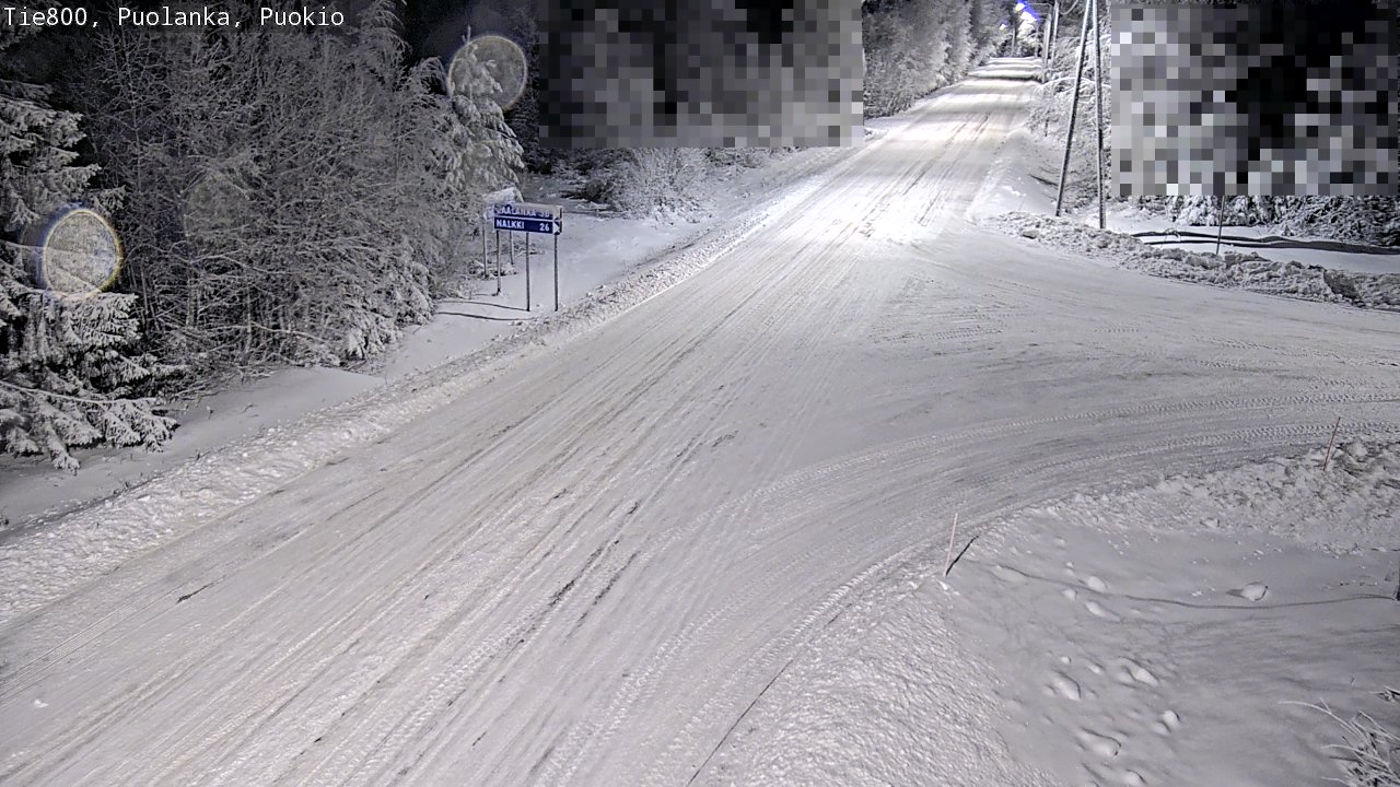 Weather Camera Image Road 800 Puolanka, Puokio, Puolanka, Kainuu