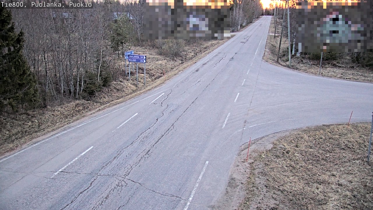 Weather Camera Image Road 800 Puolanka, Puokio, Puolanka, Kainuu