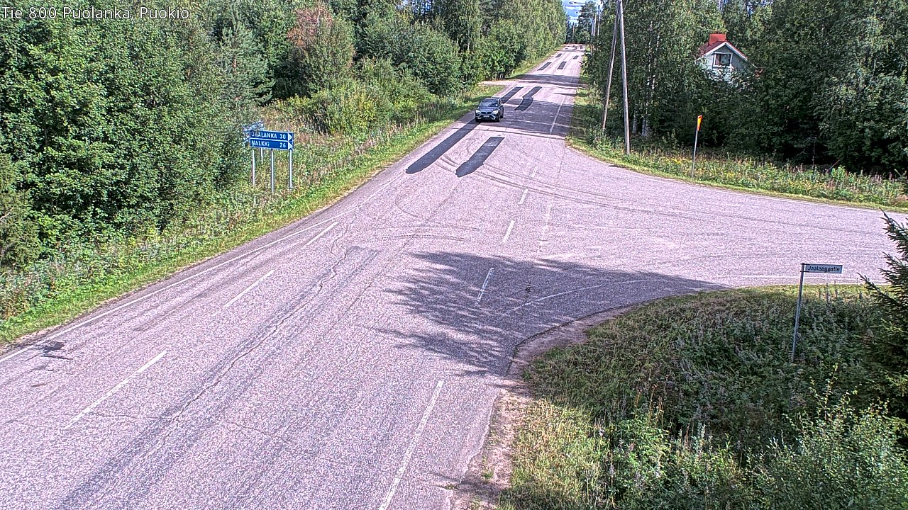 Weather Camera Image Road 800 Puolanka, Puokio, Puolanka, Kainuu