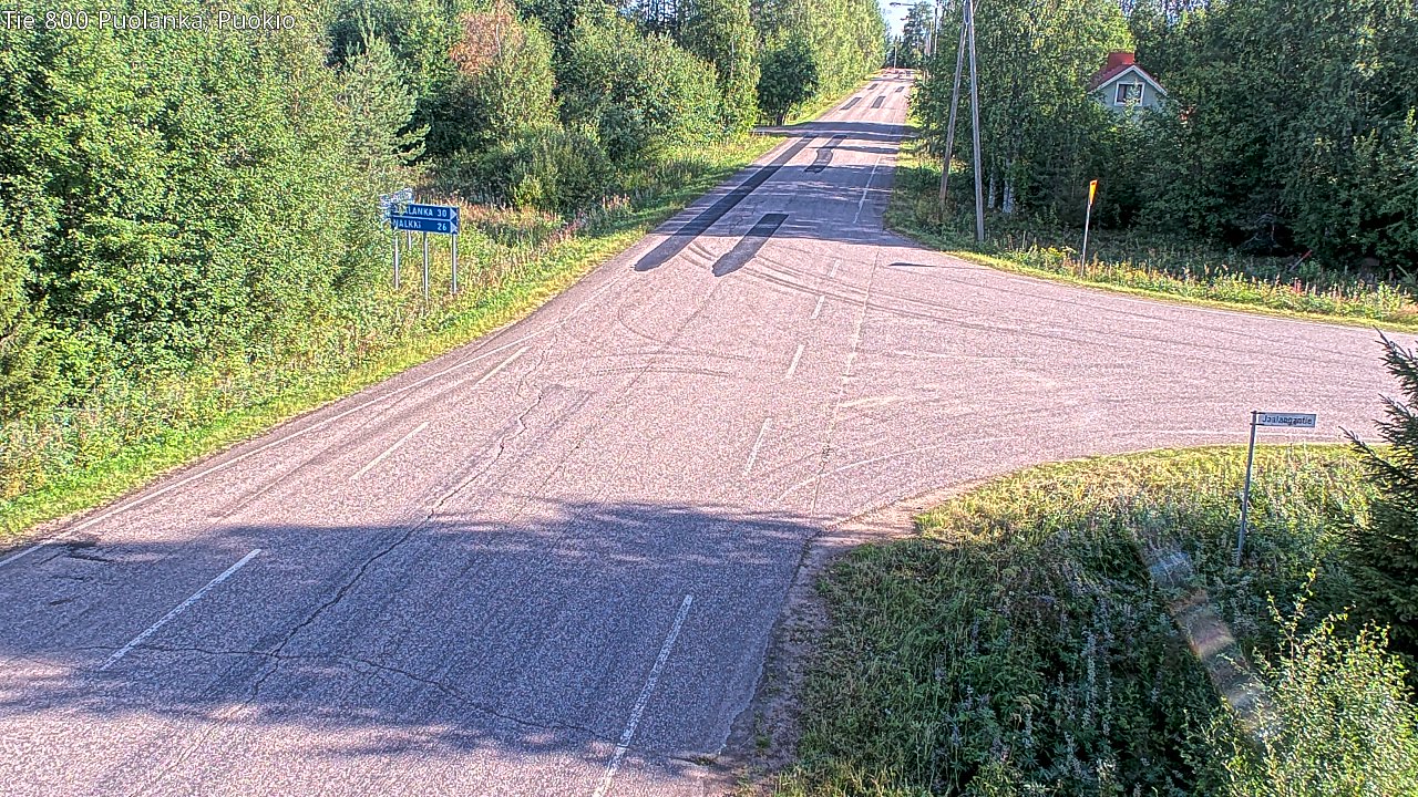 Weather Camera Image Road 800 Puolanka, Puokio, Puolanka, Kainuu