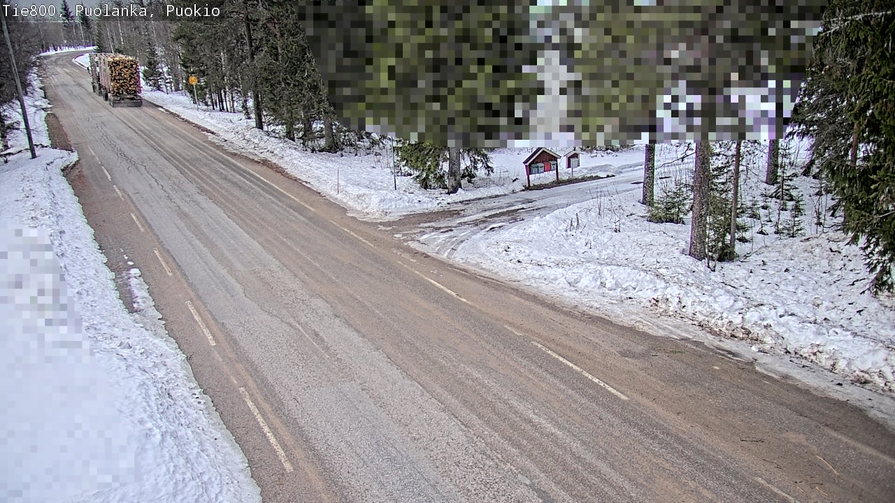 Weather Camera Image Road 800 Puolanka, Puokio, Puolanka, Kainuu