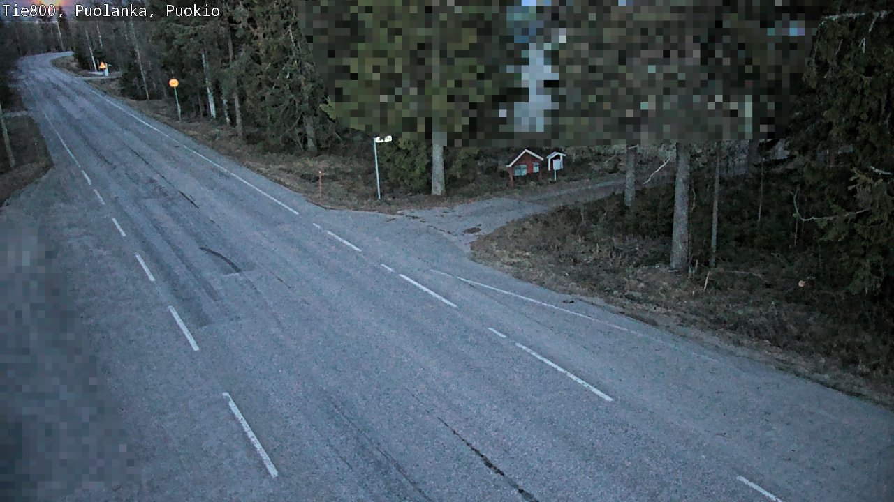 Weather Camera Image Road 800 Puolanka, Puokio, Puolanka, Kainuu
