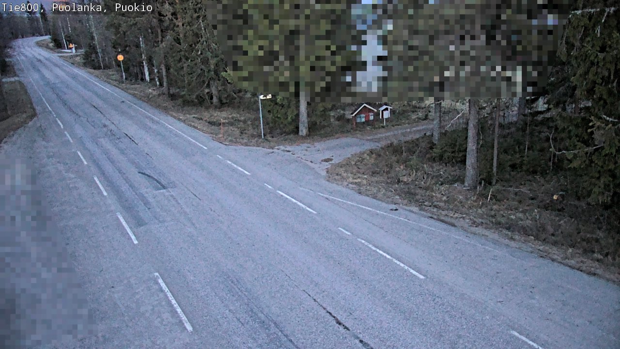 Weather Camera Image Road 800 Puolanka, Puokio, Puolanka, Kainuu