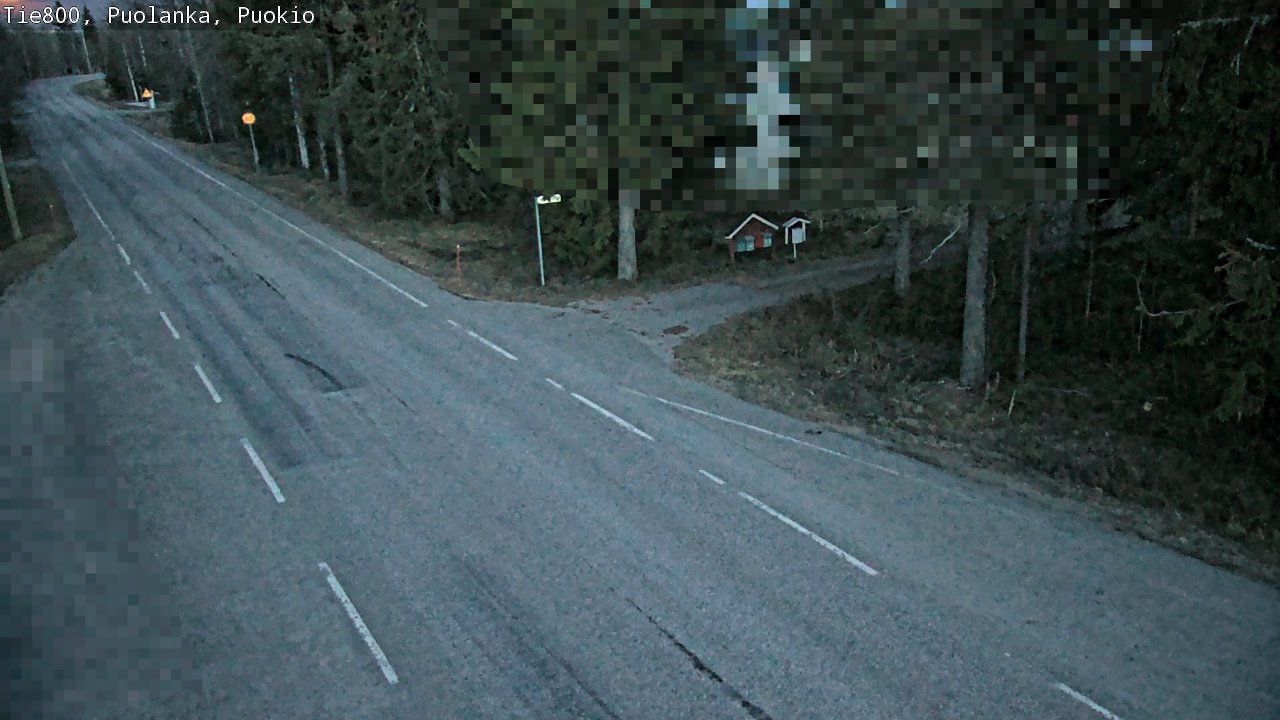 Weather Camera Image Road 800 Puolanka, Puokio, Puolanka, Kainuu