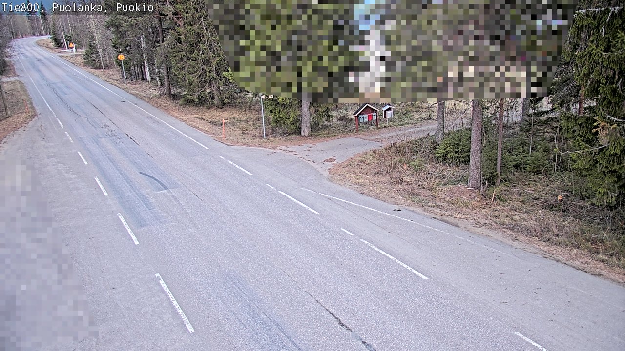 Weather Camera Image Road 800 Puolanka, Puokio, Puolanka, Kainuu
