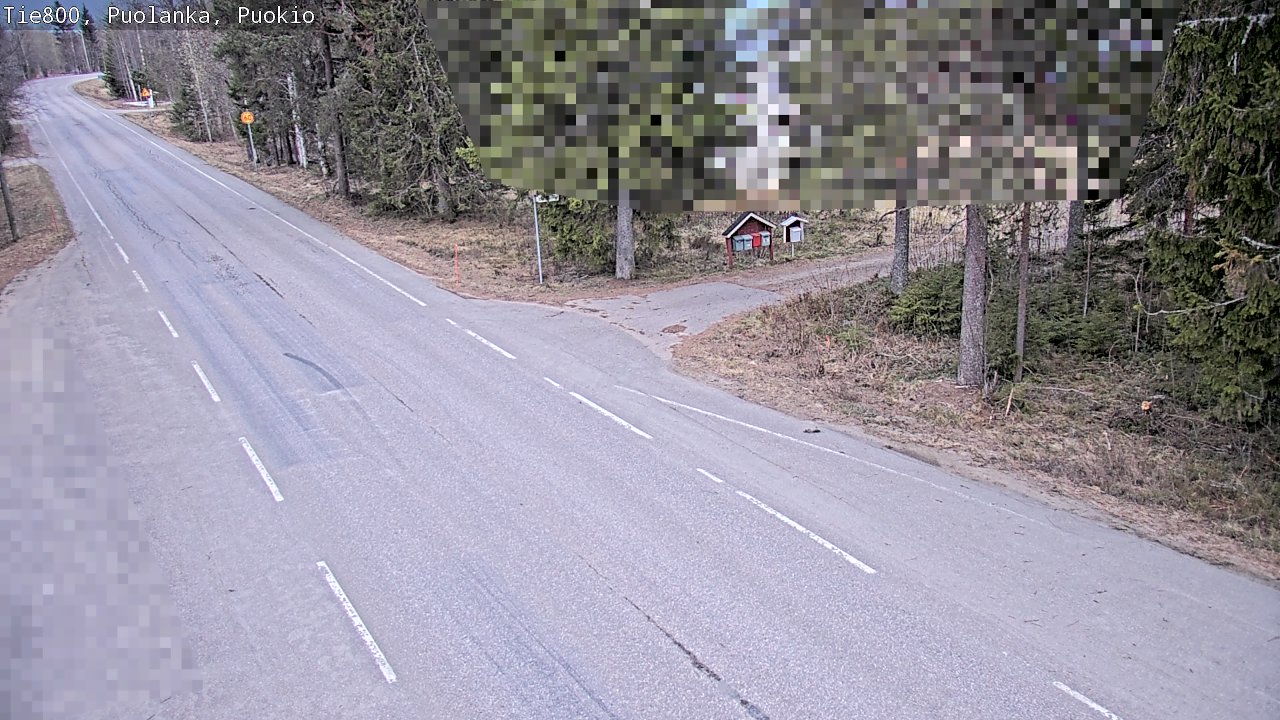 Weather Camera Image Road 800 Puolanka, Puokio, Puolanka, Kainuu