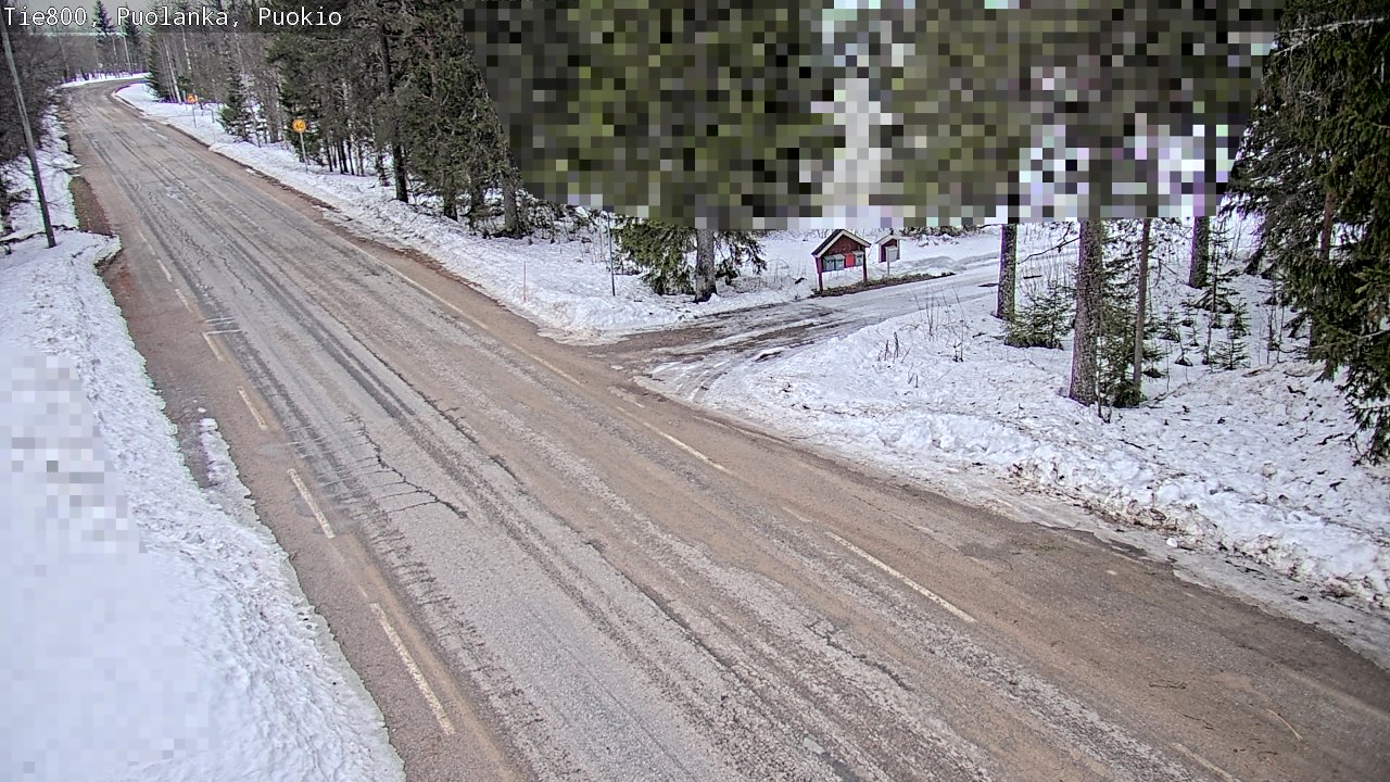 Weather Camera Image Road 800 Puolanka, Puokio, Puolanka, Kainuu