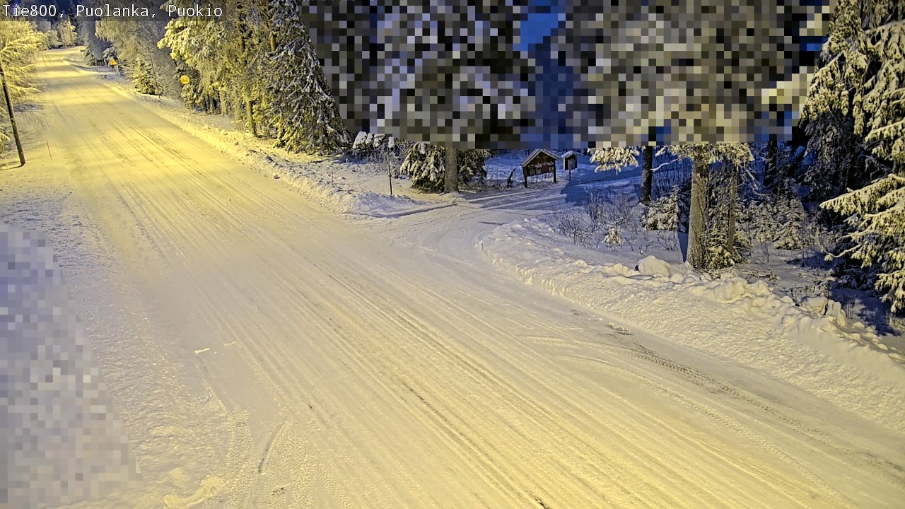 Weather Camera Image Road 800 Puolanka, Puokio, Puolanka, Kainuu