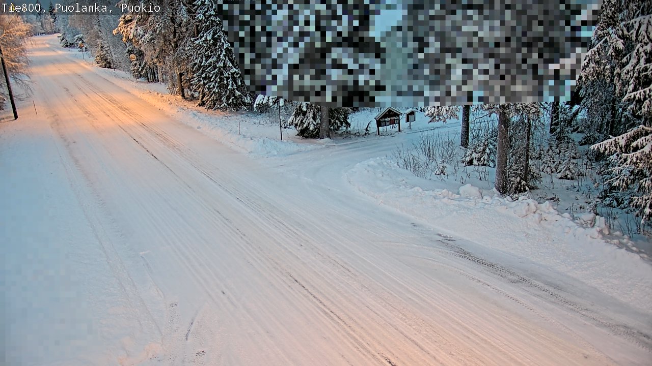 Weather Camera Image Road 800 Puolanka, Puokio, Puolanka, Kainuu