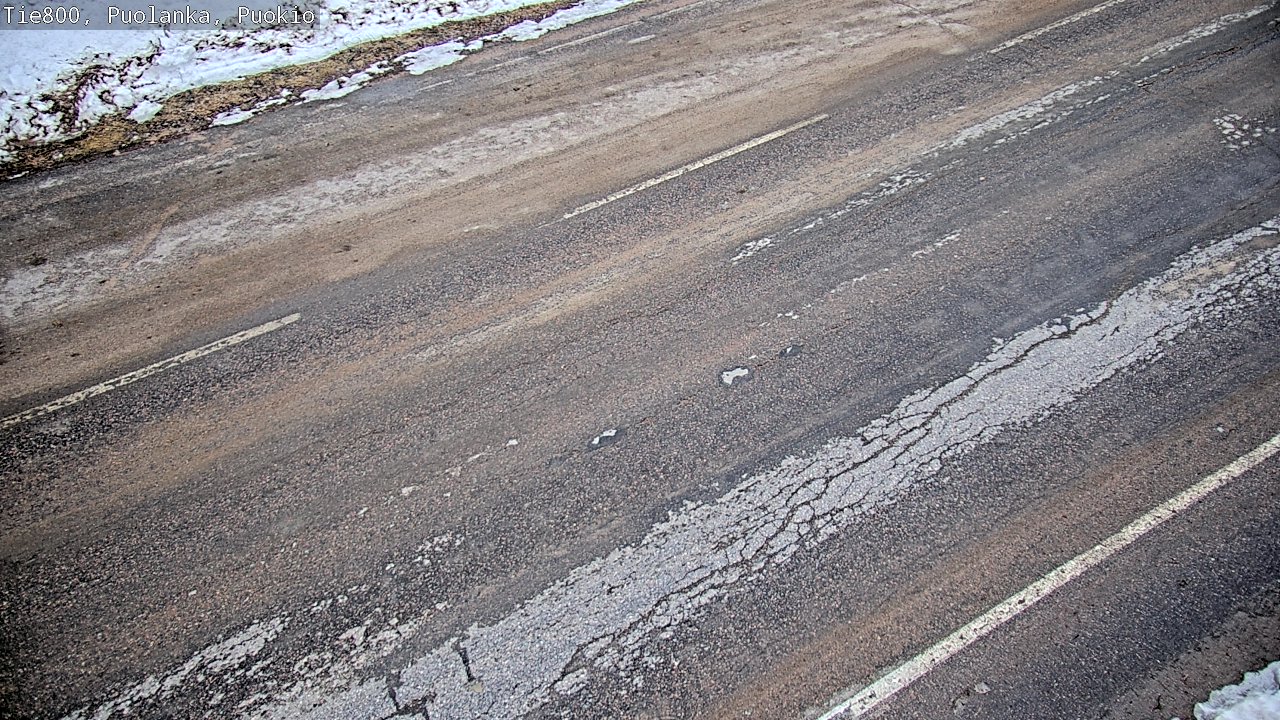 Weather Camera Image Road 800 Puolanka, Puokio, Puolanka, Kainuu