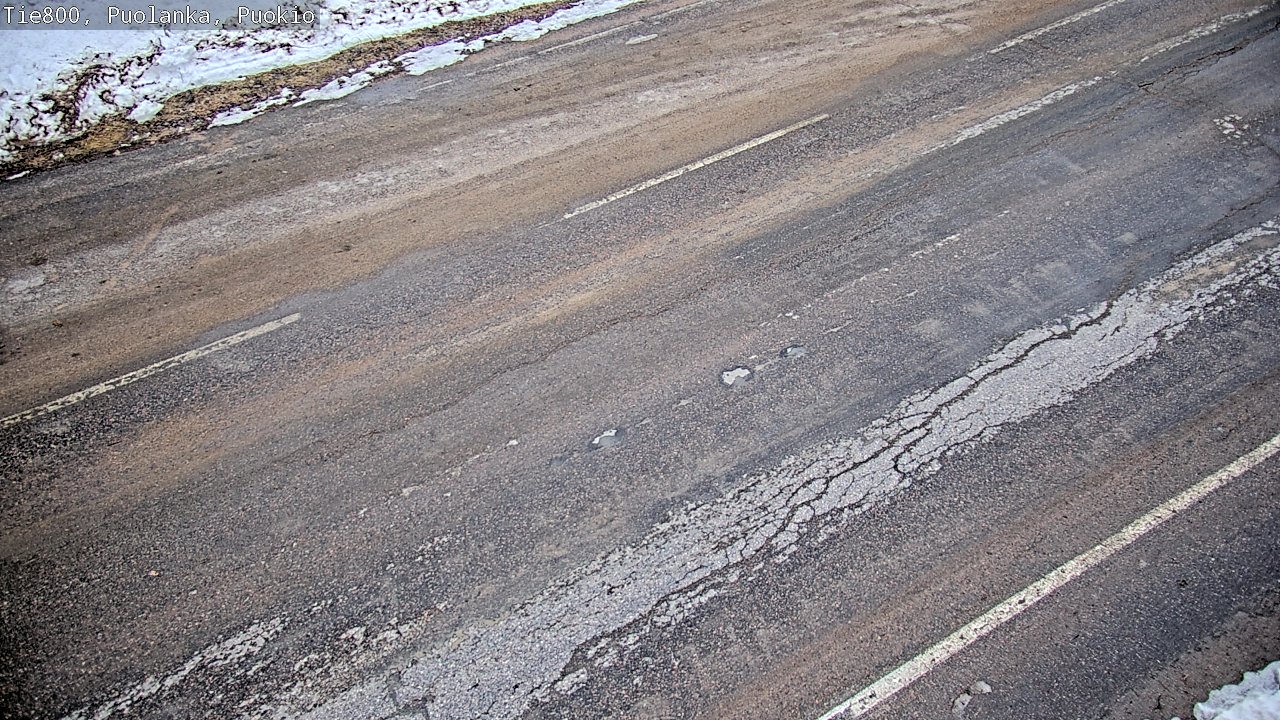 Weather Camera Image Road 800 Puolanka, Puokio, Puolanka, Kainuu