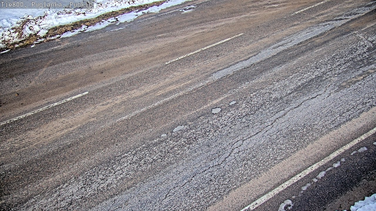 Weather Camera Image Väg 800 Puolanka, Puolanka_Puokio, Puolanka, Kainuu