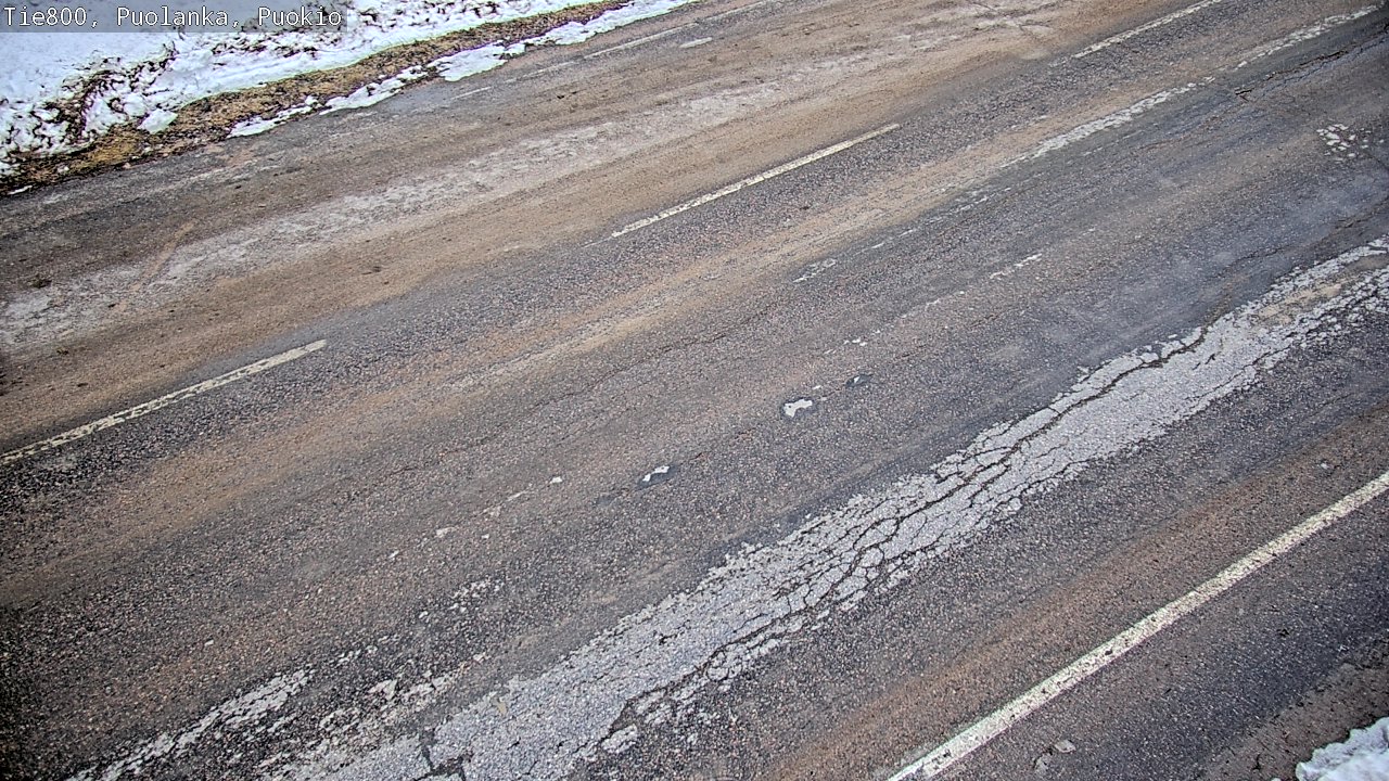 Weather Camera Image Road 800 Puolanka, Puokio, Puolanka, Kainuu