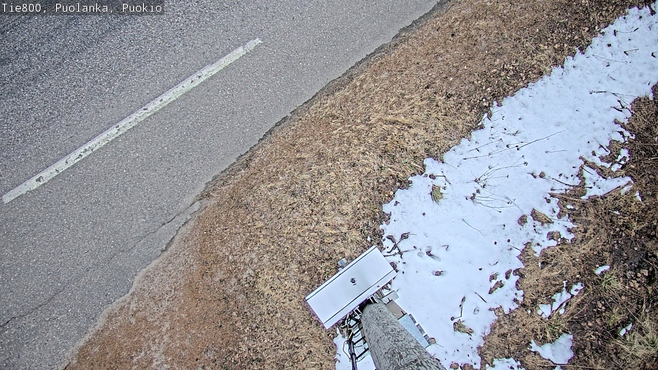 Weather Camera Image Road 800 Puolanka, Puokio, Puolanka, Kainuu