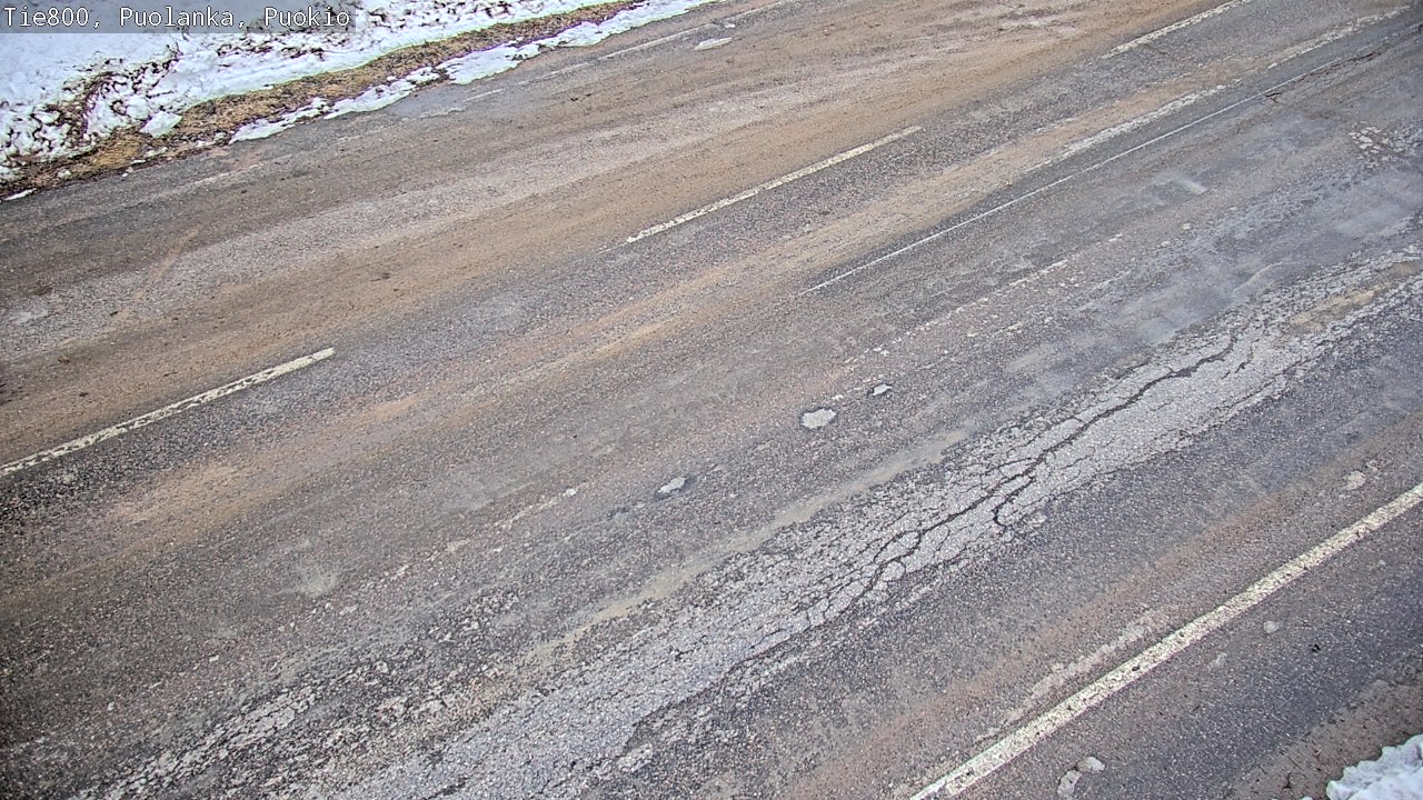 Weather Camera Image Road 800 Puolanka, Puokio, Puolanka, Kainuu