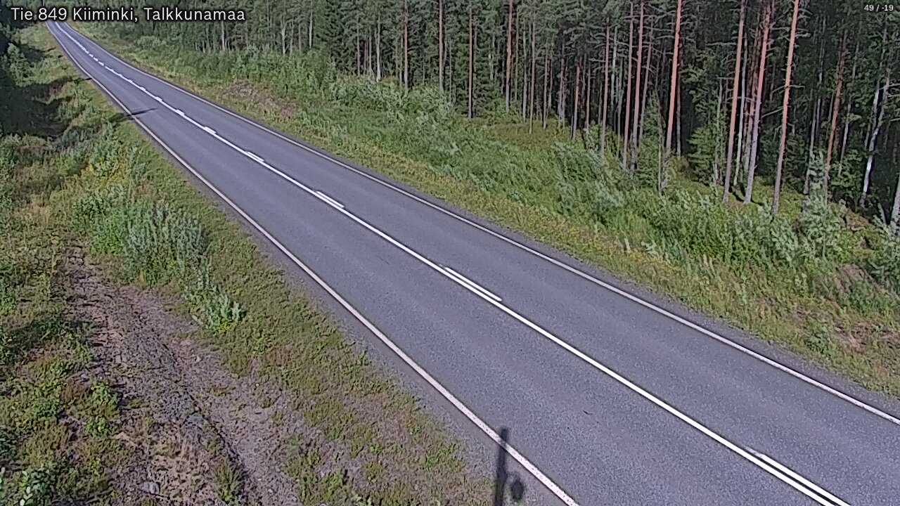 Weather Camera Image Road 849 Kiiminki, Talkkunamaa, Oulu, Pohjois-Pohjanmaa