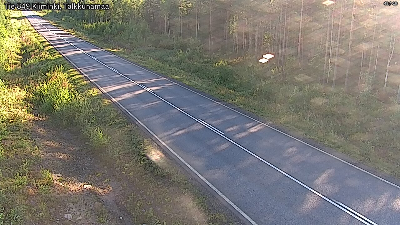 Weather Camera Image Road 849 Kiiminki, Talkkunamaa, Oulu, Pohjois-Pohjanmaa