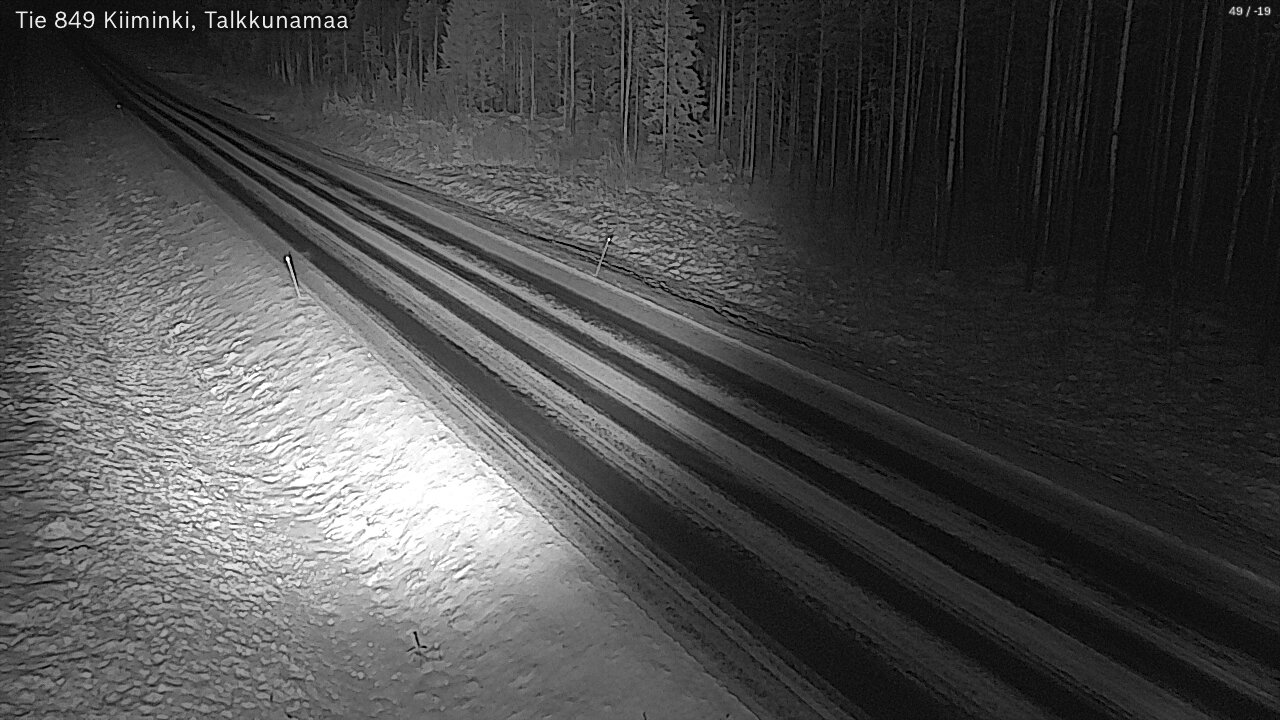 Weather Camera Image Väg 849 Kiiminki, Talkkunamaa, Oulu, Pohjois-Pohjanmaa