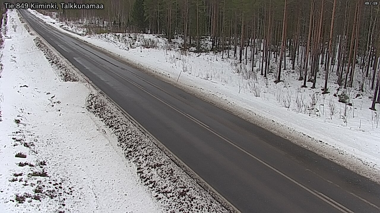 Weather Camera Image Road 849 Kiiminki, Talkkunamaa, Oulu, Pohjois-Pohjanmaa