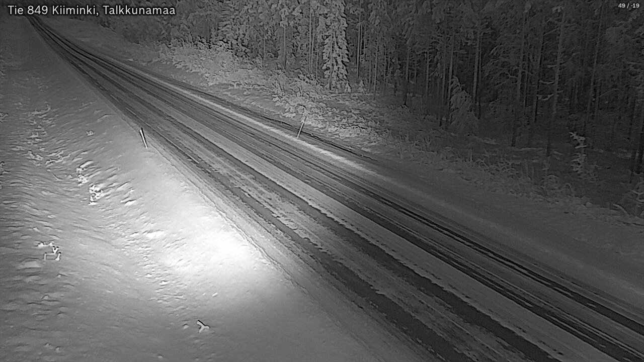 Weather Camera Image Road 849 Kiiminki, Talkkunamaa, Oulu, Pohjois-Pohjanmaa
