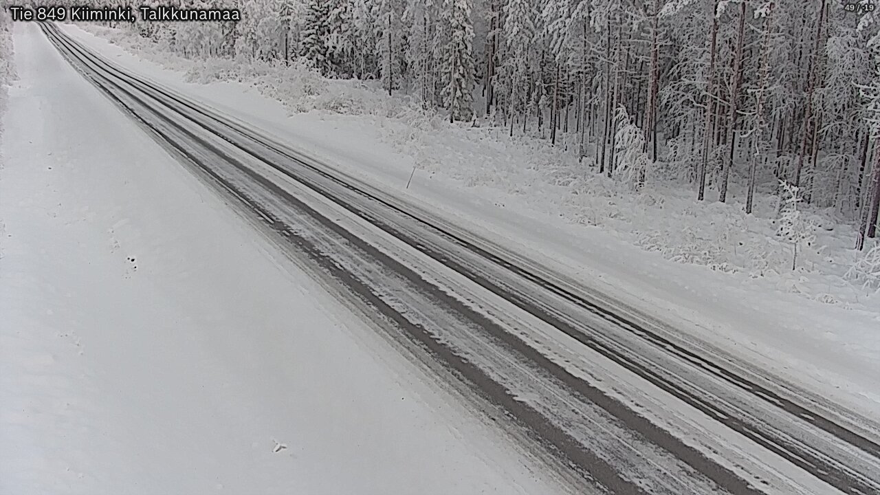 Weather Camera Image Road 849 Kiiminki, Talkkunamaa, Oulu, Pohjois-Pohjanmaa