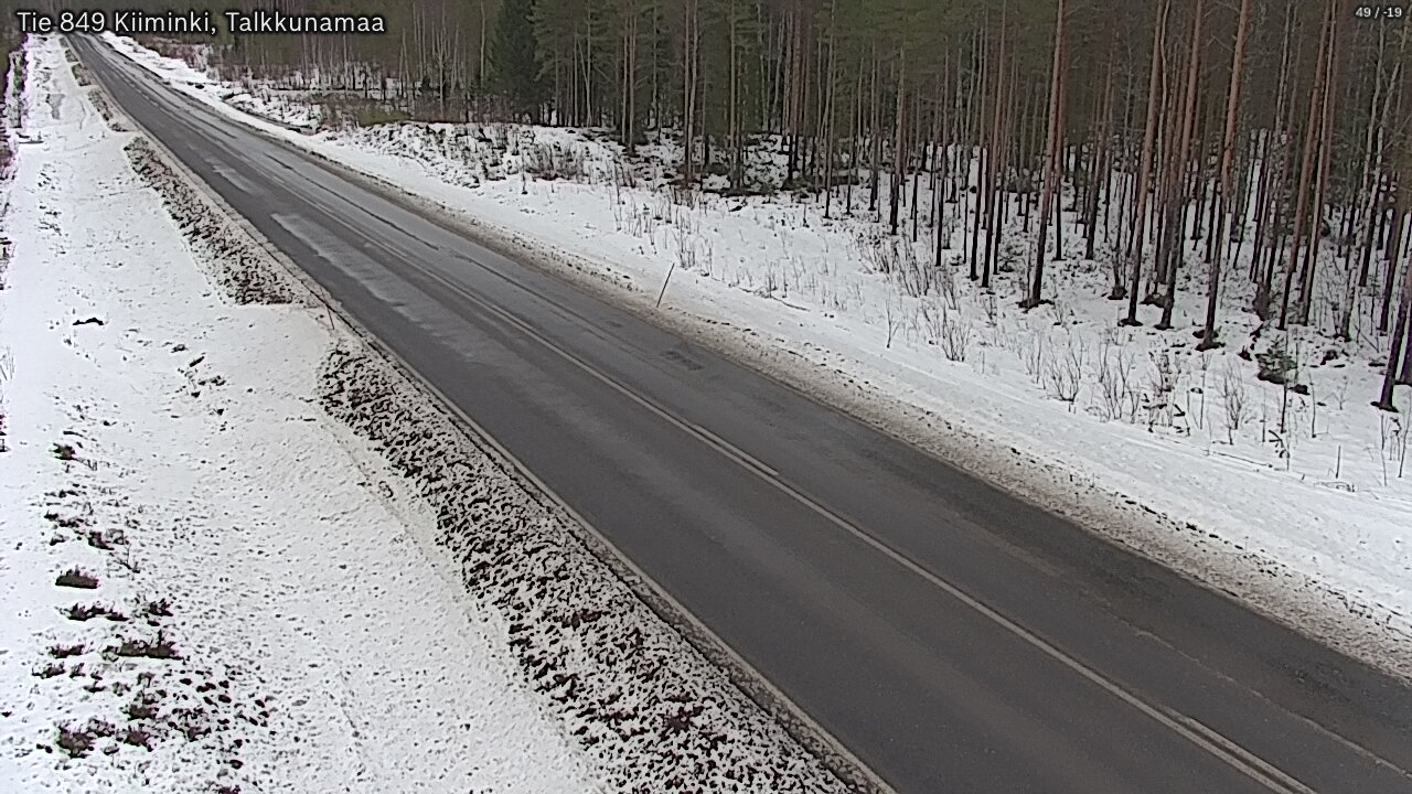 Weather Camera Image Road 849 Kiiminki, Talkkunamaa, Oulu, Pohjois-Pohjanmaa