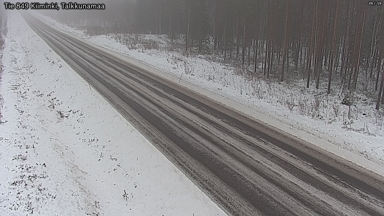 Weather Camera Image Road 849 Kiiminki, Talkkunamaa, Oulu, Pohjois-Pohjanmaa