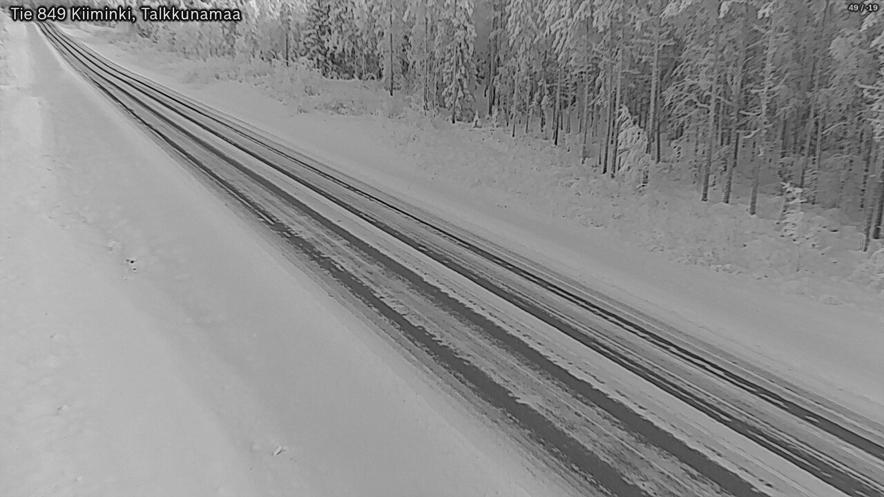 Weather Camera Image Road 849 Kiiminki, Talkkunamaa, Oulu, Pohjois-Pohjanmaa