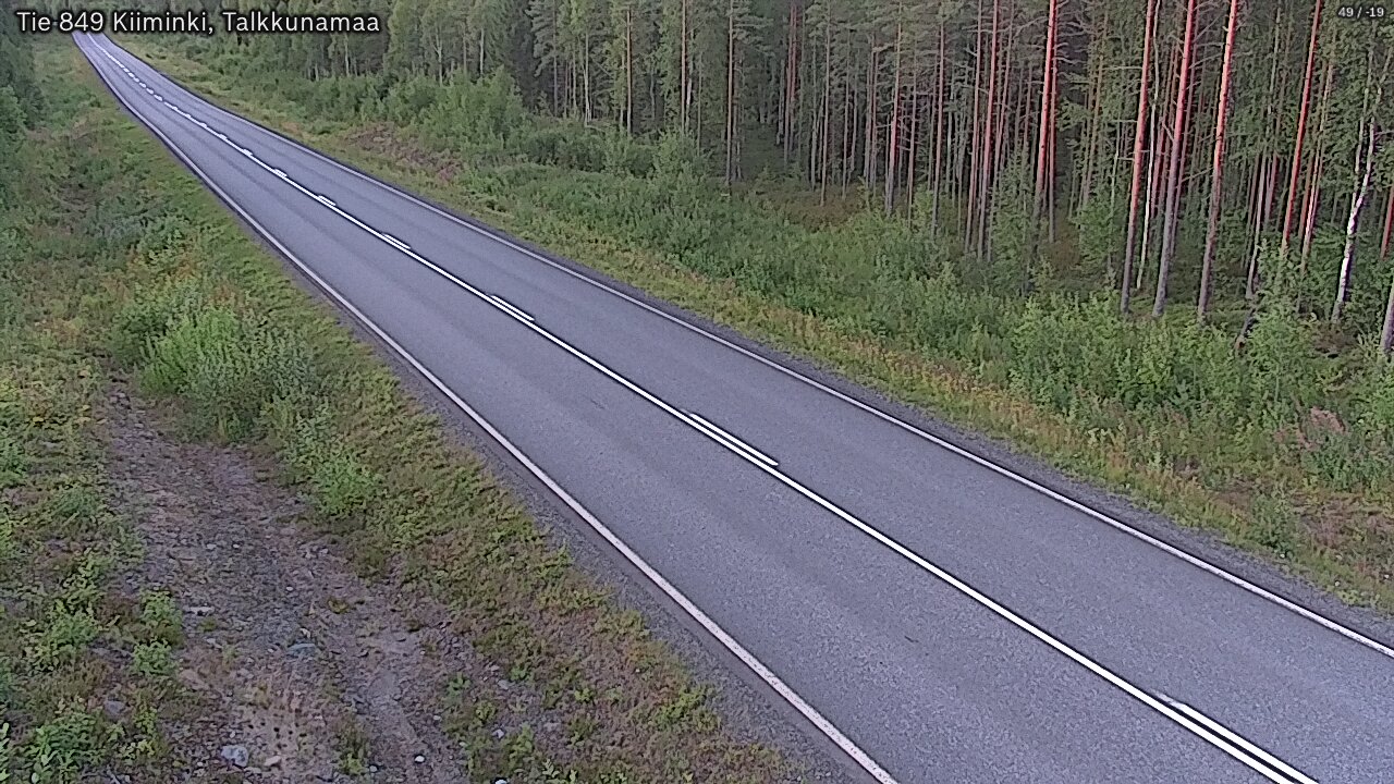 Weather Camera Image Road 849 Kiiminki, Talkkunamaa, Oulu, Pohjois-Pohjanmaa