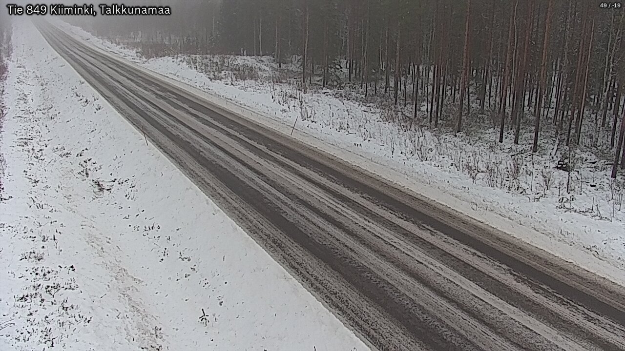 Weather Camera Image Road 849 Kiiminki, Talkkunamaa, Oulu, Pohjois-Pohjanmaa