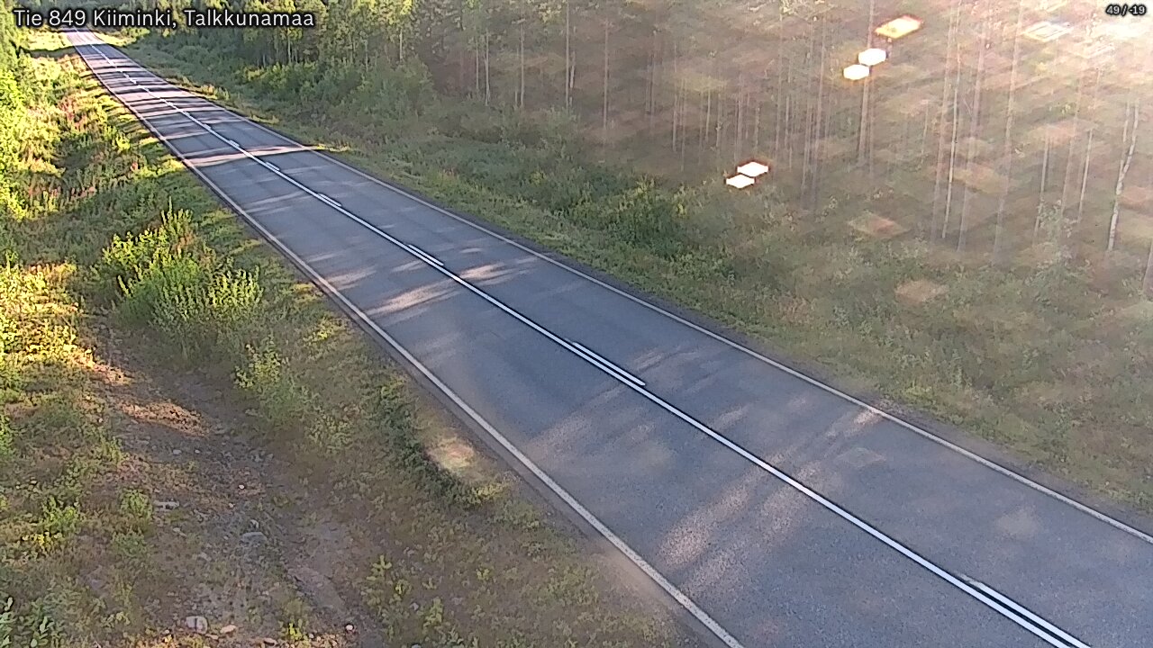Weather Camera Image Road 849 Kiiminki, Talkkunamaa, Oulu, Pohjois-Pohjanmaa