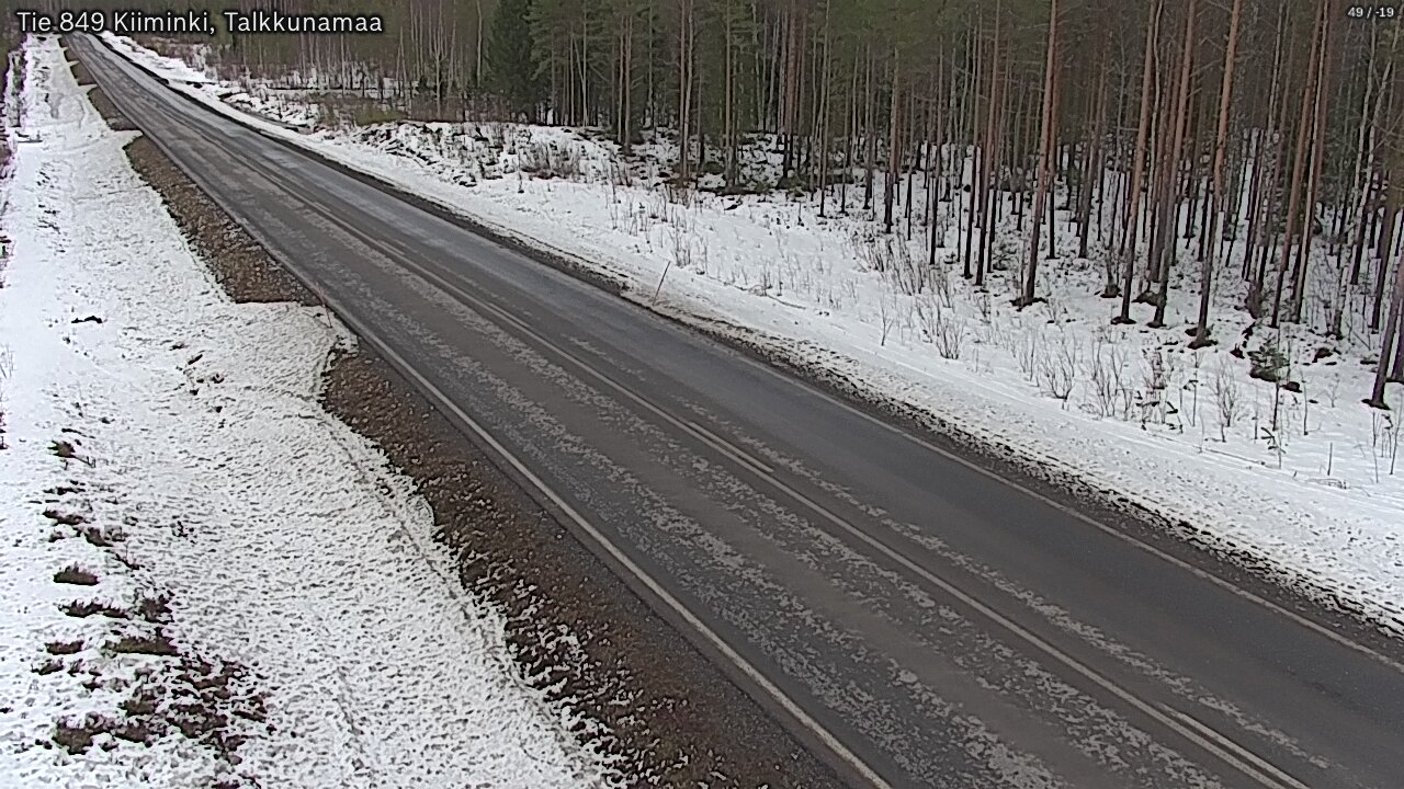 Weather Camera Image Road 849 Kiiminki, Talkkunamaa, Oulu, Pohjois-Pohjanmaa