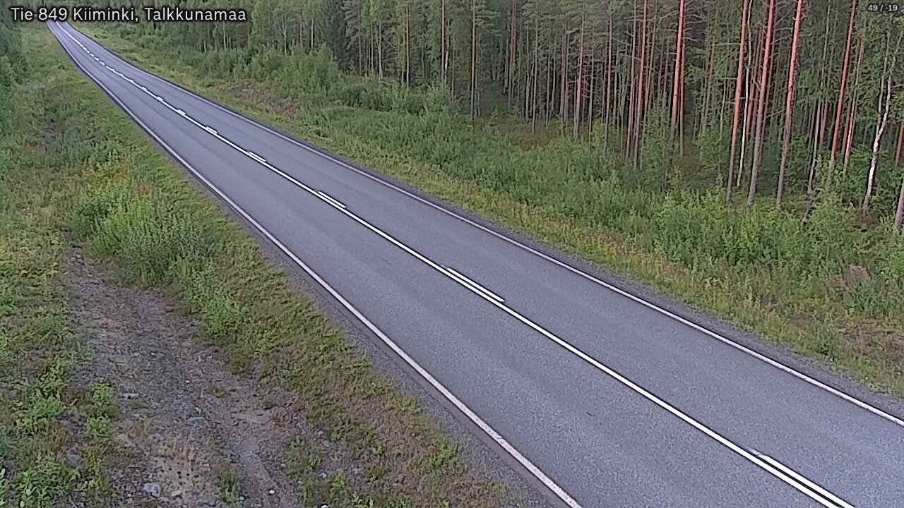Weather Camera Image Road 849 Kiiminki, Talkkunamaa, Oulu, Pohjois-Pohjanmaa
