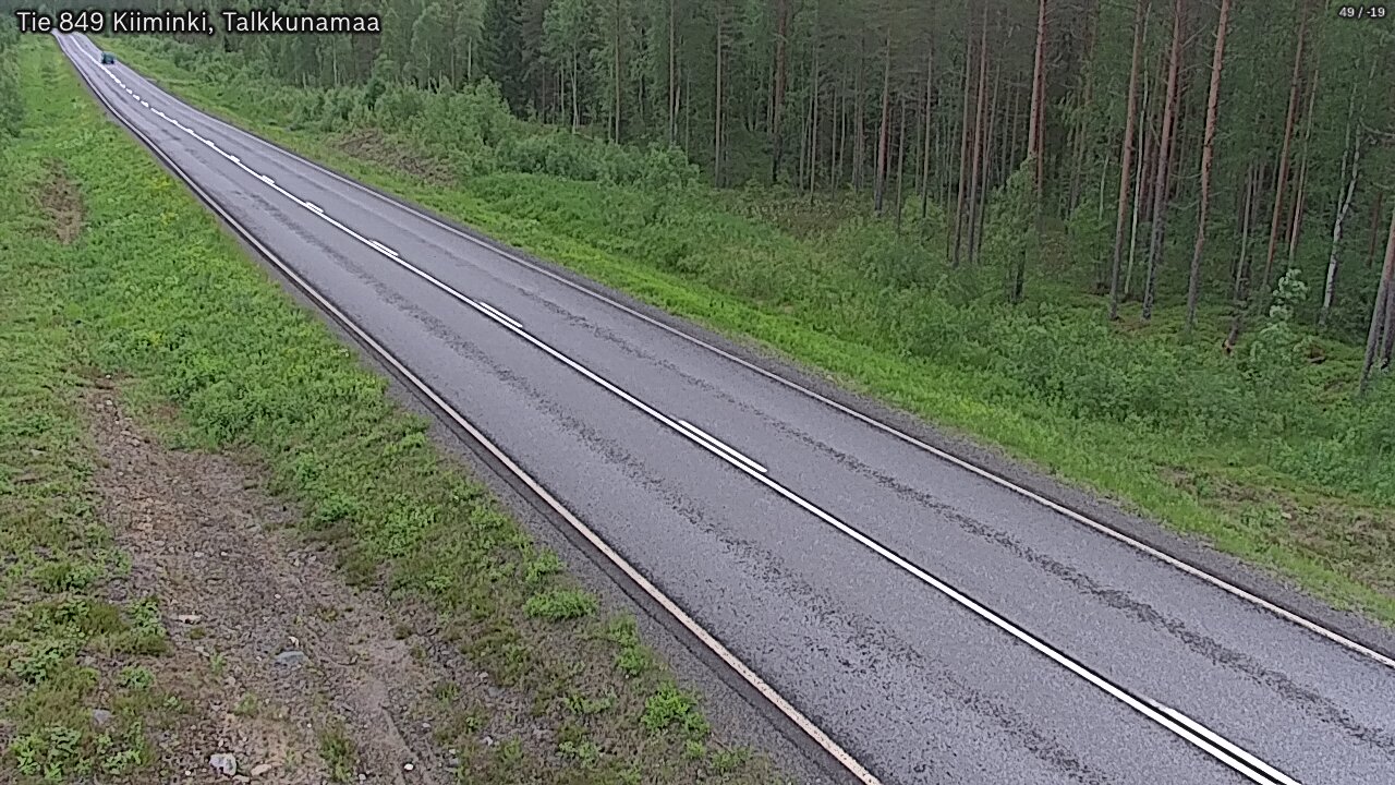 Weather Camera Image Väg 849 Kiiminki, Talkkunamaa, Oulu, Pohjois-Pohjanmaa