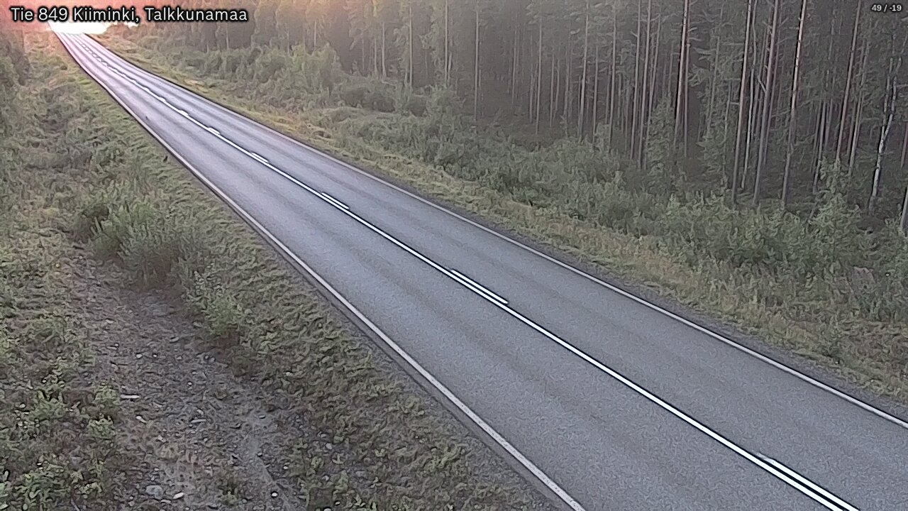 Weather Camera Image Road 849 Kiiminki, Talkkunamaa, Oulu, Pohjois-Pohjanmaa