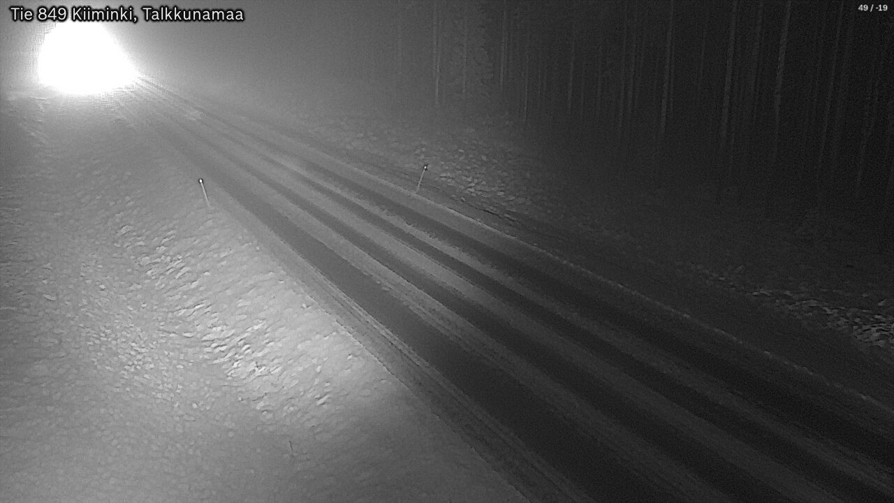 Weather Camera Image Väg 849 Kiiminki, Talkkunamaa, Oulu, Pohjois-Pohjanmaa