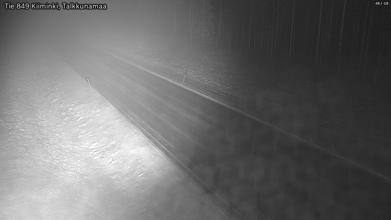 Weather Camera Image Road 849 Kiiminki, Talkkunamaa, Oulu, Pohjois-Pohjanmaa