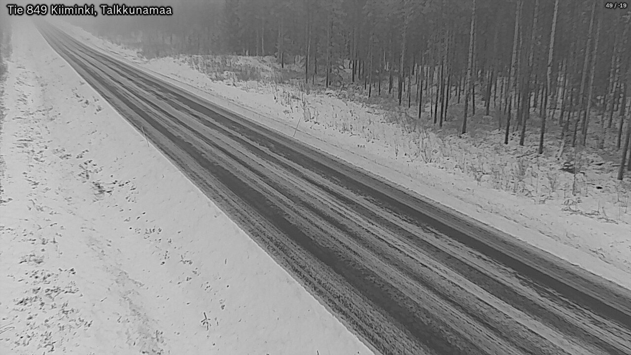 Weather Camera Image Road 849 Kiiminki, Talkkunamaa, Oulu, Pohjois-Pohjanmaa