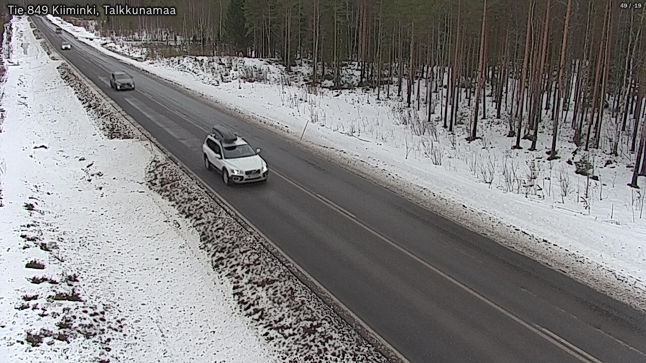Weather Camera Image Road 849 Kiiminki, Talkkunamaa, Oulu, Pohjois-Pohjanmaa