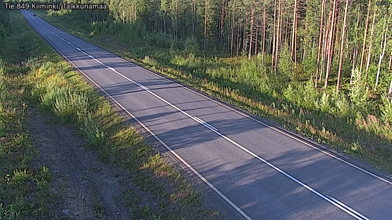 Weather Camera Image Road 849 Kiiminki, Talkkunamaa, Oulu, Pohjois-Pohjanmaa