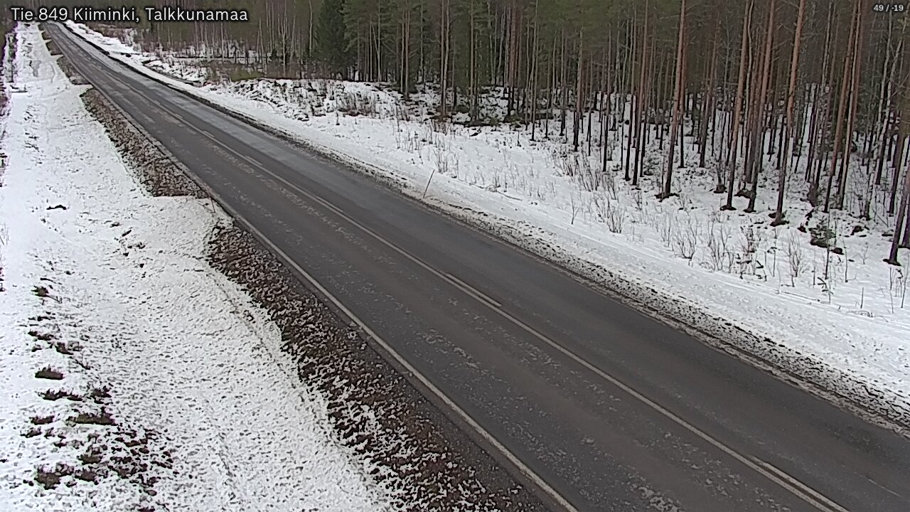 Weather Camera Image Road 849 Kiiminki, Talkkunamaa, Oulu, Pohjois-Pohjanmaa
