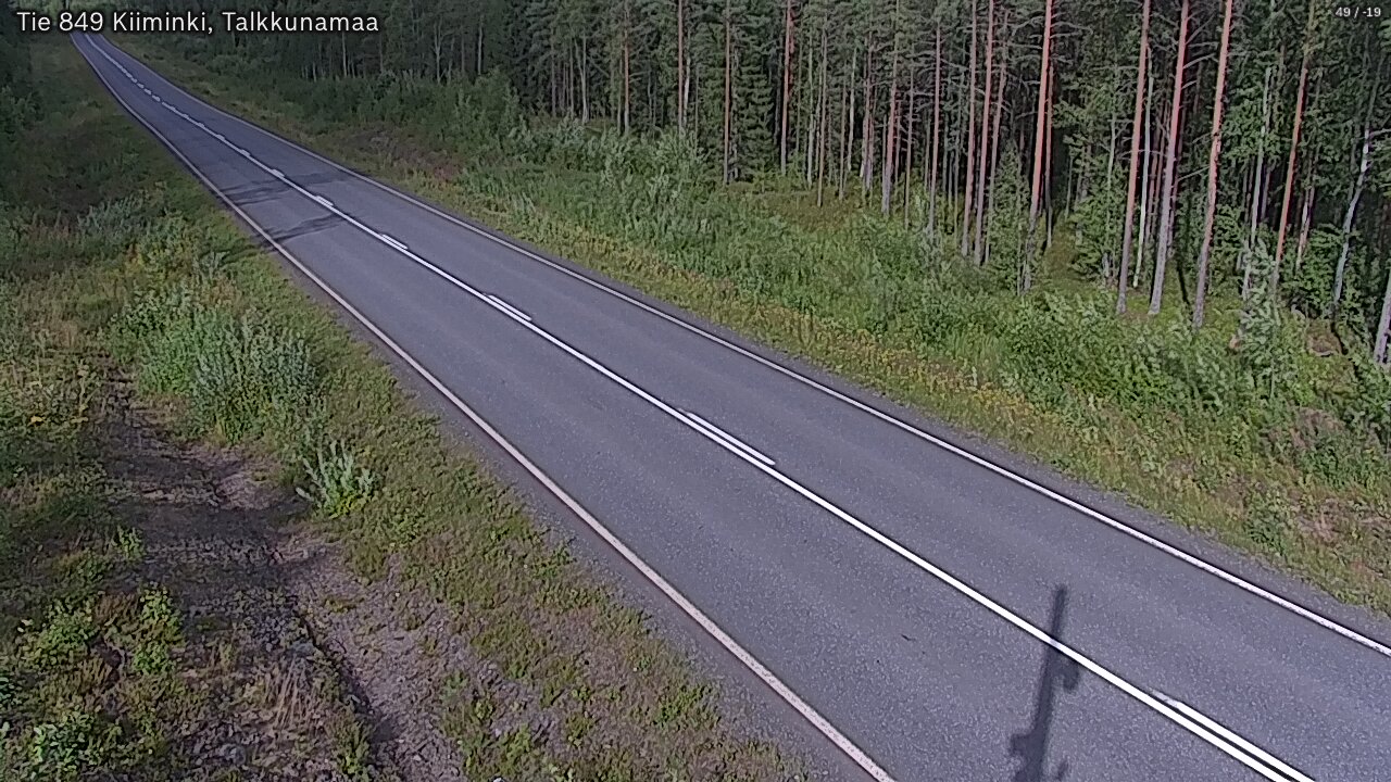 Weather Camera Image Road 849 Kiiminki, Talkkunamaa, Oulu, Pohjois-Pohjanmaa