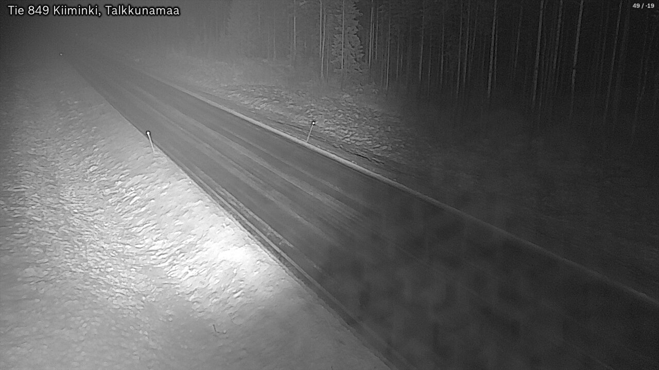 Weather Camera Image Road 849 Kiiminki, Talkkunamaa, Oulu, Pohjois-Pohjanmaa