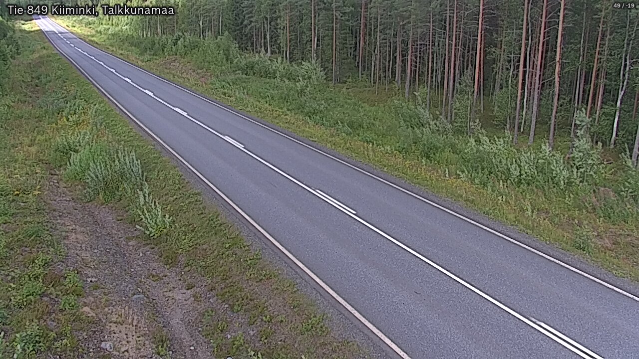 Weather Camera Image Road 849 Kiiminki, Talkkunamaa, Oulu, Pohjois-Pohjanmaa