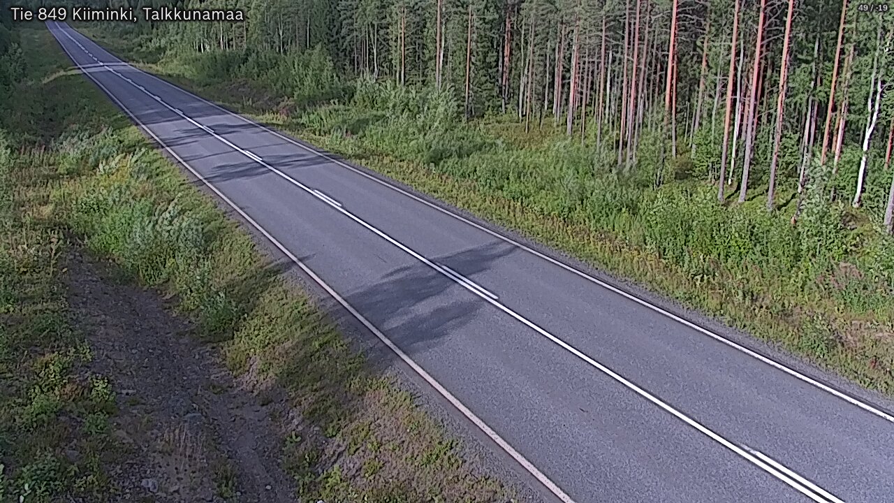 Weather Camera Image Road 849 Kiiminki, Talkkunamaa, Oulu, Pohjois-Pohjanmaa